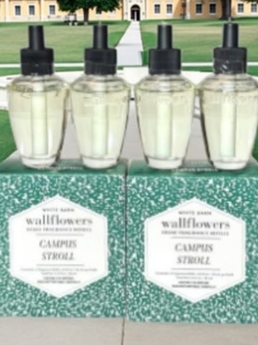 New! 4 Piece Set! Wallflowers Fragrance Refills - Campus Stroll